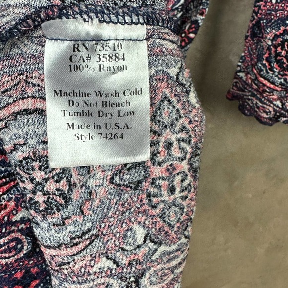 Uncle Frank Bell Sleeve Bohemian Dress Women M - Picture 5 of 6